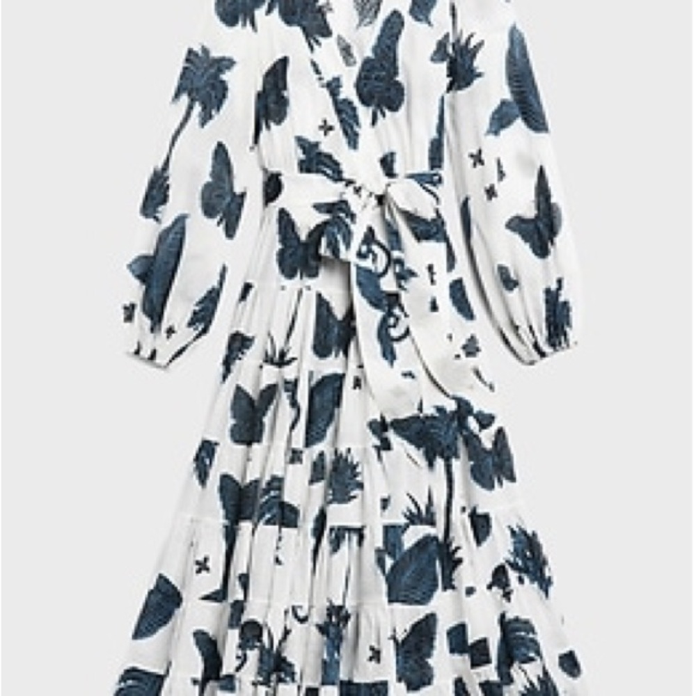 Banana Republic Black and White Asymmetrical Sundress